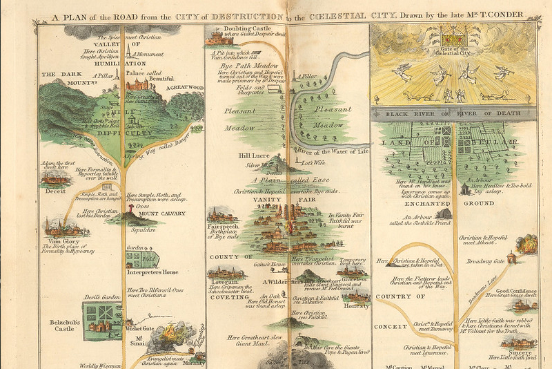 pilgrim’s progress- 1844 color map by joguldi is licensed under CC BY 2.0 "pilgrim's progress: 1844 color map" by joguldi is licensed under CC BY 2.0